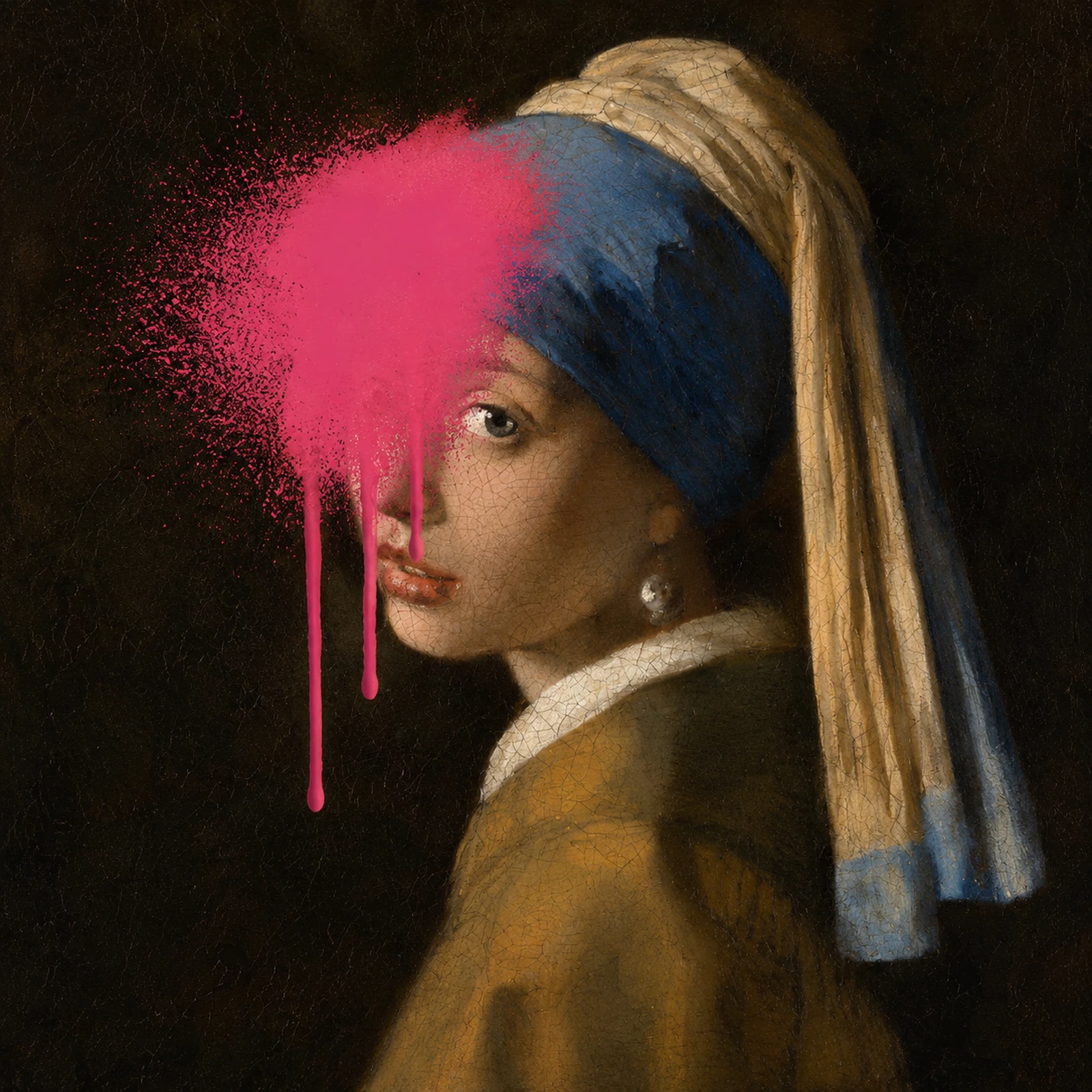Pearl With Pink Gesture representing the old-master influence in oever.art work